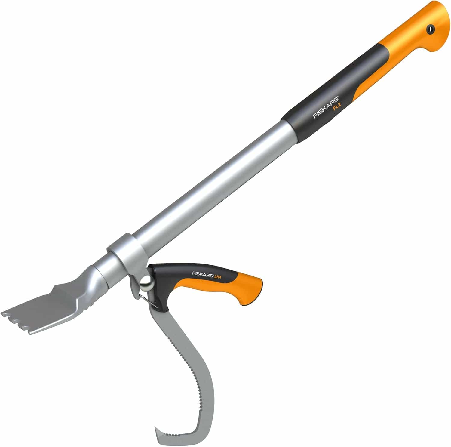Fiskars Hebehaken Zur Holzbearbeitung, Inklusive Köcher, Schwarz/Orange, Woodxpert, 1003624 Hebehaken