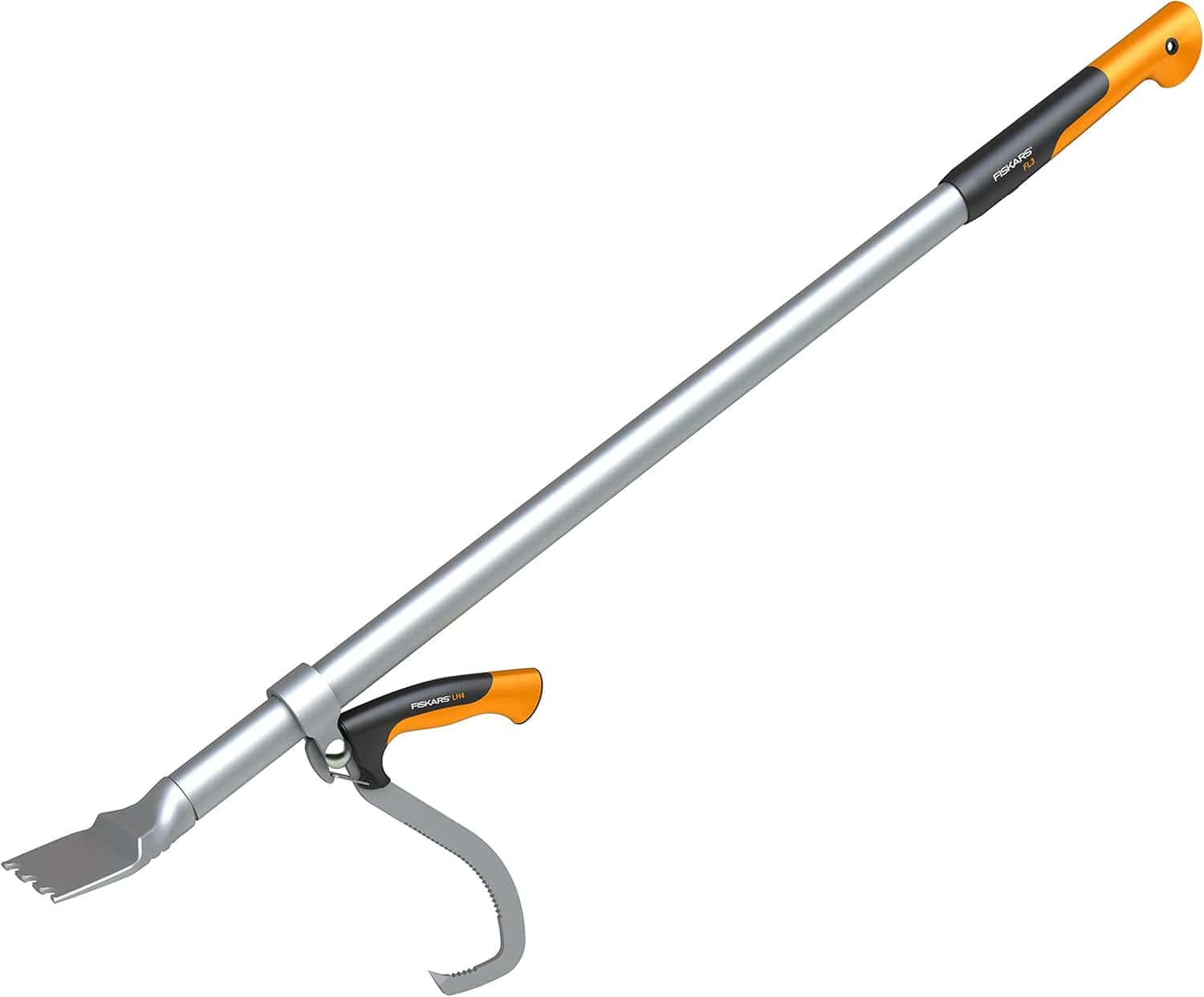 Fiskars Hebehaken Zur Holzbearbeitung, Inklusive Köcher, Schwarz/Orange, Woodxpert, 1003624 Hebehaken