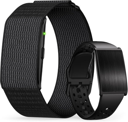 Fitness Tracker Damen Herren Ohne Display, Smartband Smartwatch 24/7 Aktivitäts Und Schlaftracker Mit Herzfrequenz Mit Ki-Analyse, 60 Tage Akkulaufzeit, 170+ Sportmodi, Kein ABO Erforderlich Schwarz