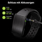 Fitness Tracker Damen Herren Ohne Display, Smartband Smartwatch 24/7 Aktivitäts Und Schlaftracker Mit Herzfrequenz Mit Ki-Analyse, 60 Tage Akkulaufzeit, 170+ Sportmodi, Kein ABO Erforderlich Schwarz
