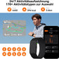 Fitness Tracker Damen Herren Ohne Display, Smartband Smartwatch 24/7 Aktivitäts Und Schlaftracker Mit Herzfrequenz Mit Ki-Analyse, 60 Tage Akkulaufzeit, 170+ Sportmodi, Kein ABO Erforderlich Schwarz