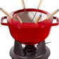 Fondue Set Kirschrot Kirschrot / 18 Cm