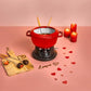Fondue Set Kirschrot Kirschrot / 18 Cm