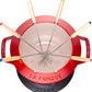 Fondue Set Kirschrot Kirschrot / 18 Cm