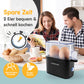 Gourmetmaxx Design Eierkocher Für 2 Eier | Kompakter Egg Boiler | Egg Cooker Mit Eierstecher, Messbecher & Signalton | 3 Härtegrade | Leichte Reinigung & Spülmaschinenfeste Teile Schwarz / 2 Eier