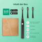 GUM SMART ONE Elektrische Zahnbürste | Geschwindigkeitskontrolle | Timer | 4 Putzmodi | 6 Wochen Akkulaufzeit | GUM SMART App | 1X Schall-Zahnbürste | 2X Bürstenköpfe | Schwarz