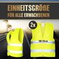 HELDENWERK Auto Warnweste 2Er Set Für Erwachsene Europaweit Einsetzbar - Reflektierende Warnwesten 2025 - PKW Sicherheitsweste, Pannenweste, KFZ Weste