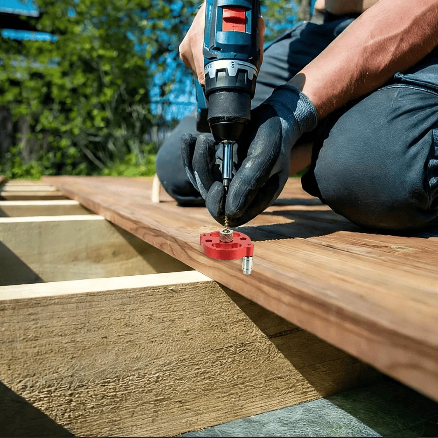 Holzbearbeitungs Bohrhilfe Mittenfinder, Bohrhilfe Senkrecht Bohren, Holzbearbeitungs Bohrlocher Locator Mittenfinder, 3/4/5/6/7/8/9/10 Mm Bohrbuchsen Für Vertikale Bohrungen