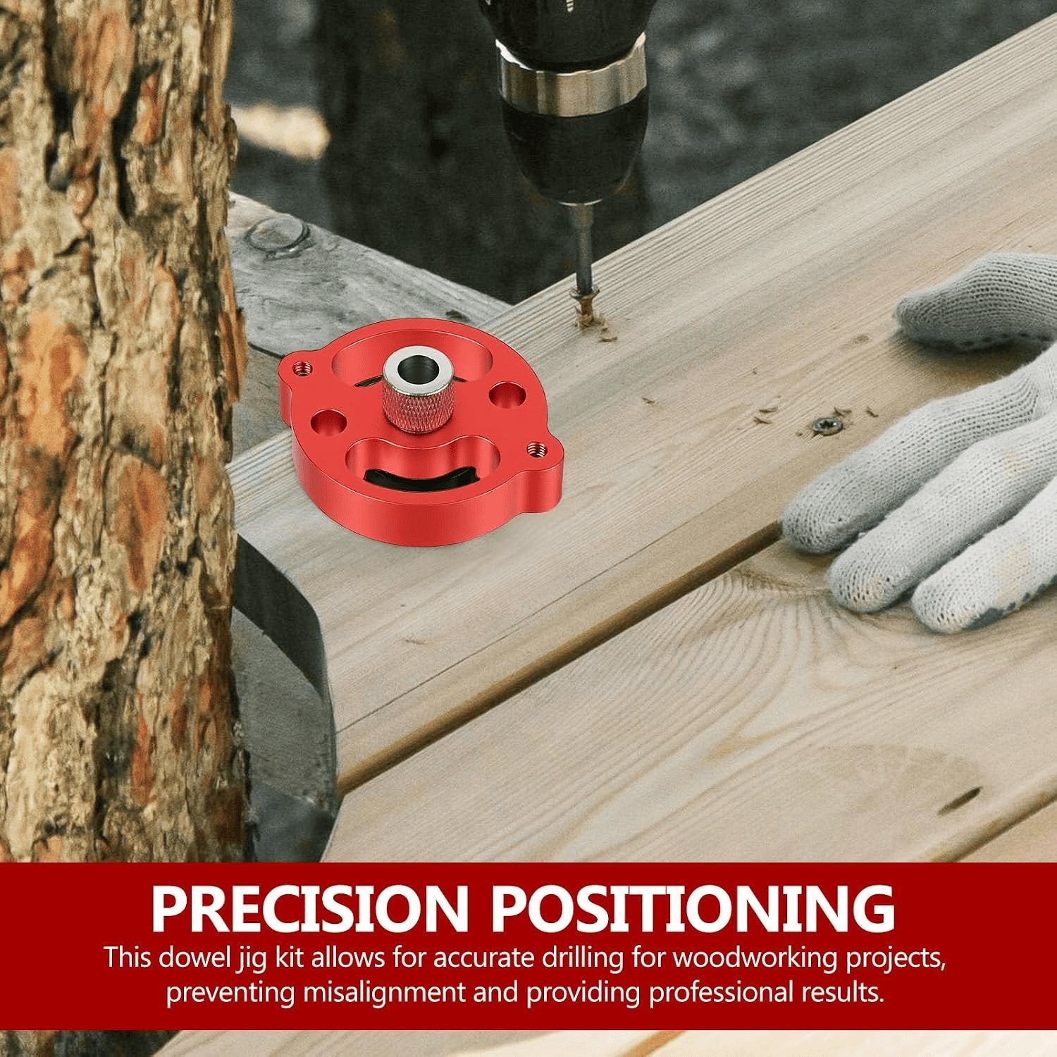 Holzbearbeitungs Bohrhilfe Mittenfinder, Bohrhilfe Senkrecht Bohren, Holzbearbeitungs Bohrlocher Locator Mittenfinder, 3/4/5/6/7/8/9/10 Mm Bohrbuchsen Für Vertikale Bohrungen