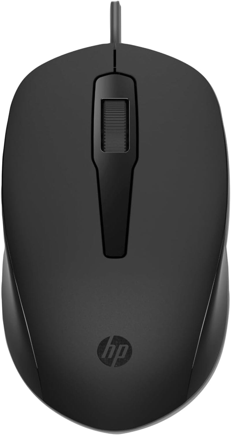 HP 150 Kabelgebundene Maus-Tastaturkombination, USB-A Anschlüsse, 12 Fn Tasten, 1.600 DPI, Funktioniert Mit Windows & Mac, Leise, QWERTZ Layout, Schwarz