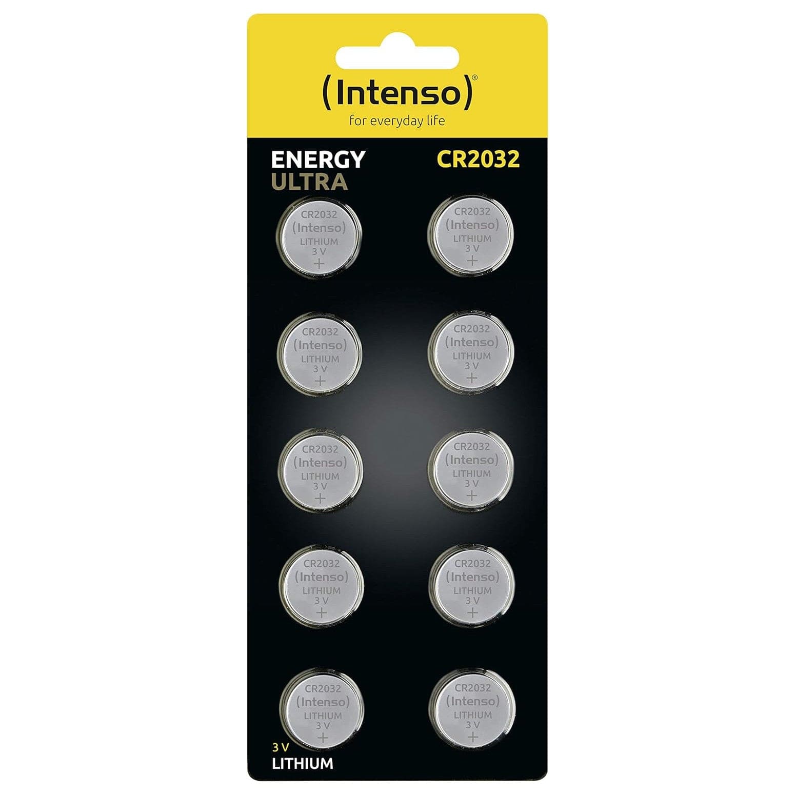 Intenso Energy Ultra Lithium Button Cell CR2032 Pack of 10