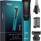 Intimrasierer Mann, Kensen 2 in 1 Rasierer Herren Intimbereich Wasserdicht Körperrasierer Herren Typ-C Bodygroom Herren Nass Trocken Intim Rasierer Männer Beine Brust Achselhöhle Leiste Aufsteckkämme Schwarz