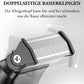 Intimrasierer Mann, Kensen 2 in 1 Rasierer Herren Intimbereich Wasserdicht Körperrasierer Herren Typ-C Bodygroom Herren Nass Trocken Intim Rasierer Männer Beine Brust Achselhöhle Leiste Aufsteckkämme Schwarz