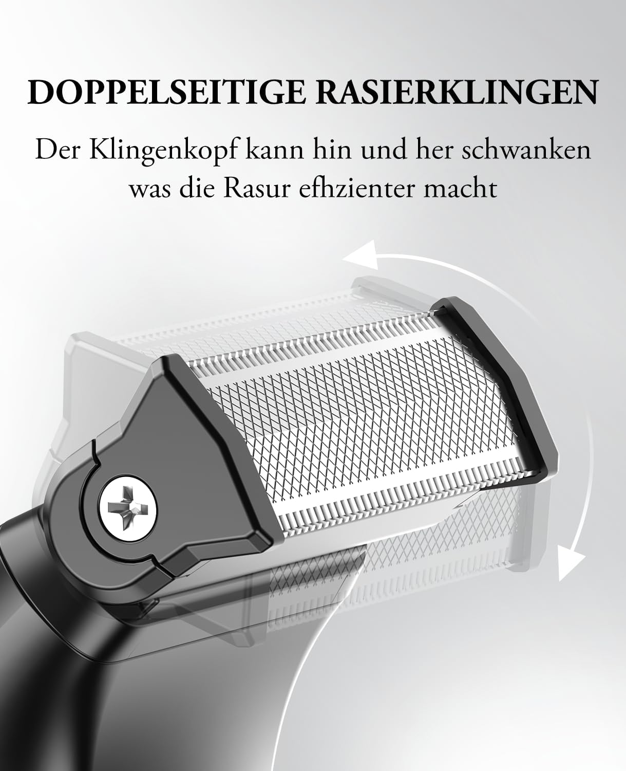 Intimrasierer Mann, Kensen 2 in 1 Rasierer Herren Intimbereich Wasserdicht Körperrasierer Herren Typ-C Bodygroom Herren Nass Trocken Intim Rasierer Männer Beine Brust Achselhöhle Leiste Aufsteckkämme Schwarz