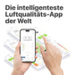 Iqair Airvisual Indoor Luftqualitätsmessgerät Für Innenräume. CO2 Messgerät & PM2.5 Feinstaubmonitor Mit App. Wifi Smart Air Quality Monitor Mit AQI Echtzeitdaten, Temperatur & Luftfeuchtigkeit