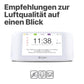 Iqair Airvisual Indoor Luftqualitätsmessgerät Für Innenräume. CO2 Messgerät & PM2.5 Feinstaubmonitor Mit App. Wifi Smart Air Quality Monitor Mit AQI Echtzeitdaten, Temperatur & Luftfeuchtigkeit