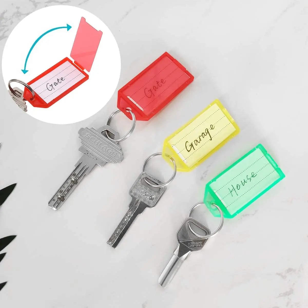Key Tags with Flap Label Window  5 / Mixed