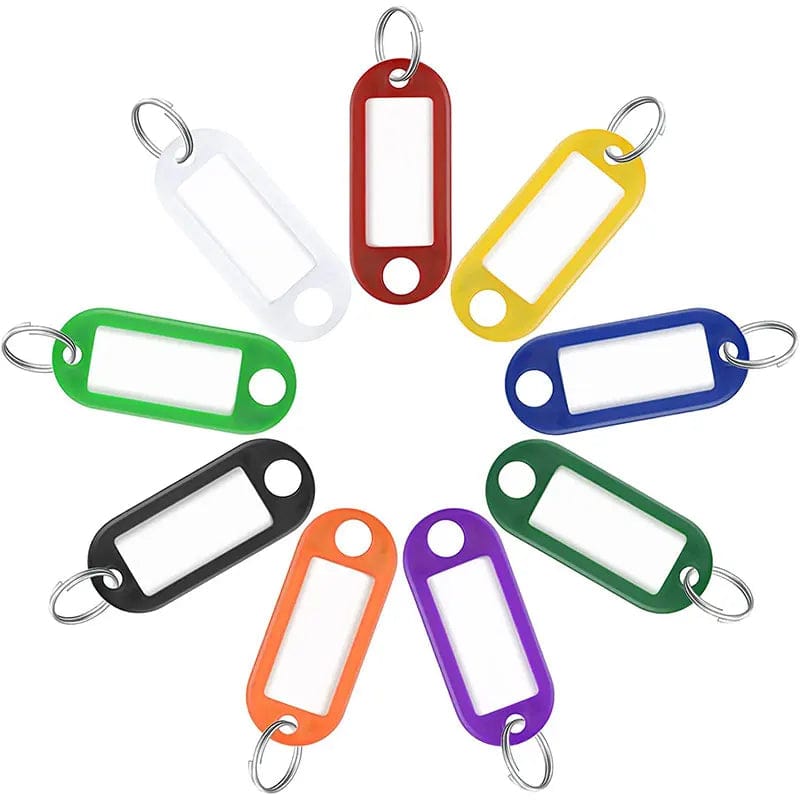 Key Tags with Split Ring Label Window 5 / Mixed
