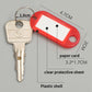 Key Tags with Split Ring Label Window 5 / Mixed