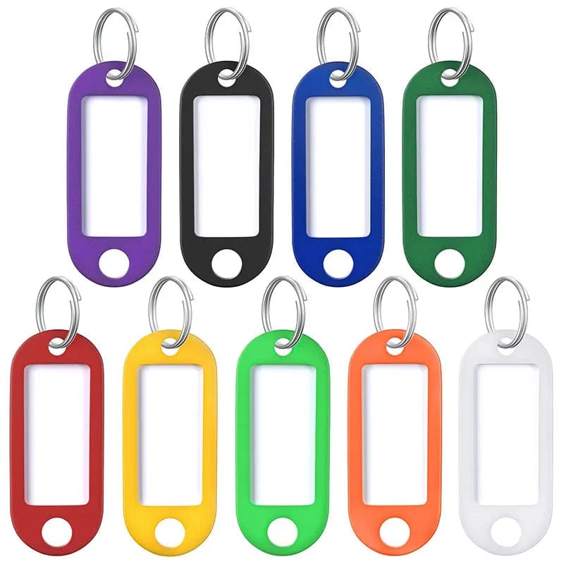 Key Tags with Split Ring Label Window 5 / Mixed