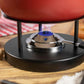 KUHN RIKON Käsefondue Set Classic Rot· Ø 23 Cm, 2.6 Liter Inhalt, Ideal Für 4-6 Personen, Set Enthält 6 Gabeln, Einen Pastenbrenner (Ohne Brennpaste), Und Ein Rechaud