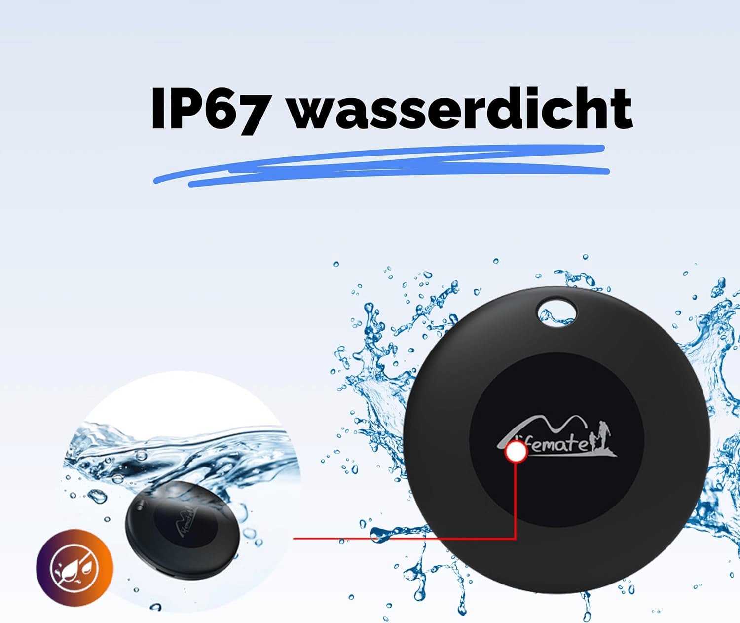 Lifemate Life Tag 8Er-Pack Für Apple „Wo Ist?” Netzwerk – IP67 Wasserfest, 12 Monate Batterie, Lost Mode Mit Ton, Einfache Koppelung Pet Tracking Device