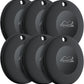 Lifemate Life Tag 8Er-Pack Für Apple „Wo Ist?” Netzwerk – IP67 Wasserfest, 12 Monate Batterie, Lost Mode Mit Ton, Einfache Koppelung Pet Tracking Device Packung Zu 6 - Schwarz