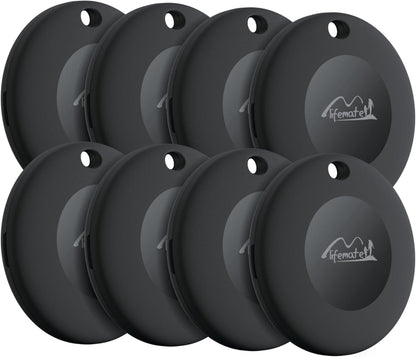 Lifemate Life Tag 8Er-Pack Für Apple „Wo Ist?” Netzwerk – IP67 Wasserfest, 12 Monate Batterie, Lost Mode Mit Ton, Einfache Koppelung Pet Tracking Device Packung Zu 8 - Schwarz