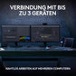Logitech MX Keys S Kabellose Tastatur, Low Profile, Fluid Quiet Typing, Programmable Keys, Backlighting, Bluetooth, USB C Rechargeable, Für Windows PC, Linux, Chrome, Mac, Deutsches QWERTZ - Grau