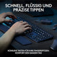 Logitech MX Keys S Kabellose Tastatur, Low Profile, Fluid Quiet Typing, Programmable Keys, Backlighting, Bluetooth, USB C Rechargeable, Für Windows PC, Linux, Chrome, Mac, Deutsches QWERTZ - Grau