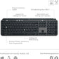 Logitech MX Keys S Kabellose Tastatur, Low Profile, Fluid Quiet Typing, Programmable Keys, Backlighting, Bluetooth, USB C Rechargeable, Für Windows PC, Linux, Chrome, Mac, Deutsches QWERTZ - Grau
