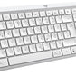 Logitech MX Keys S Kabellose Tastatur, Low Profile, Fluid Quiet Typing, Programmable Keys, Backlighting, Bluetooth, USB C Rechargeable, Für Windows PC, Linux, Chrome, Mac, Deutsches QWERTZ - Grau Tastatur / Hellgrau