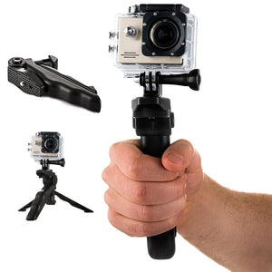 Mount with a mini tripod for GoPro SJCAM action cameras black universal