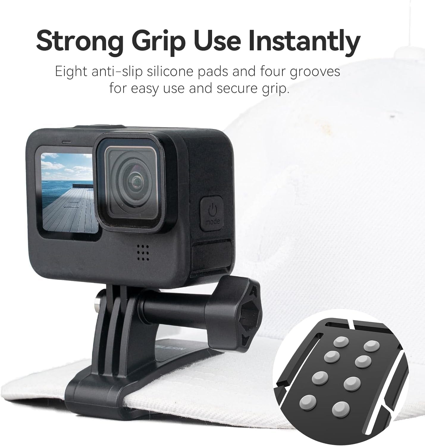 Multifunktions-Kopfband, Kopfgurt Kappenhalterung Mit Telefonclip Vertikale Halterung Kit 2-In-1 Handy POV Halterung Für Gopro Hero Insta360 DJI Action Iphone Android, Video, Vlog