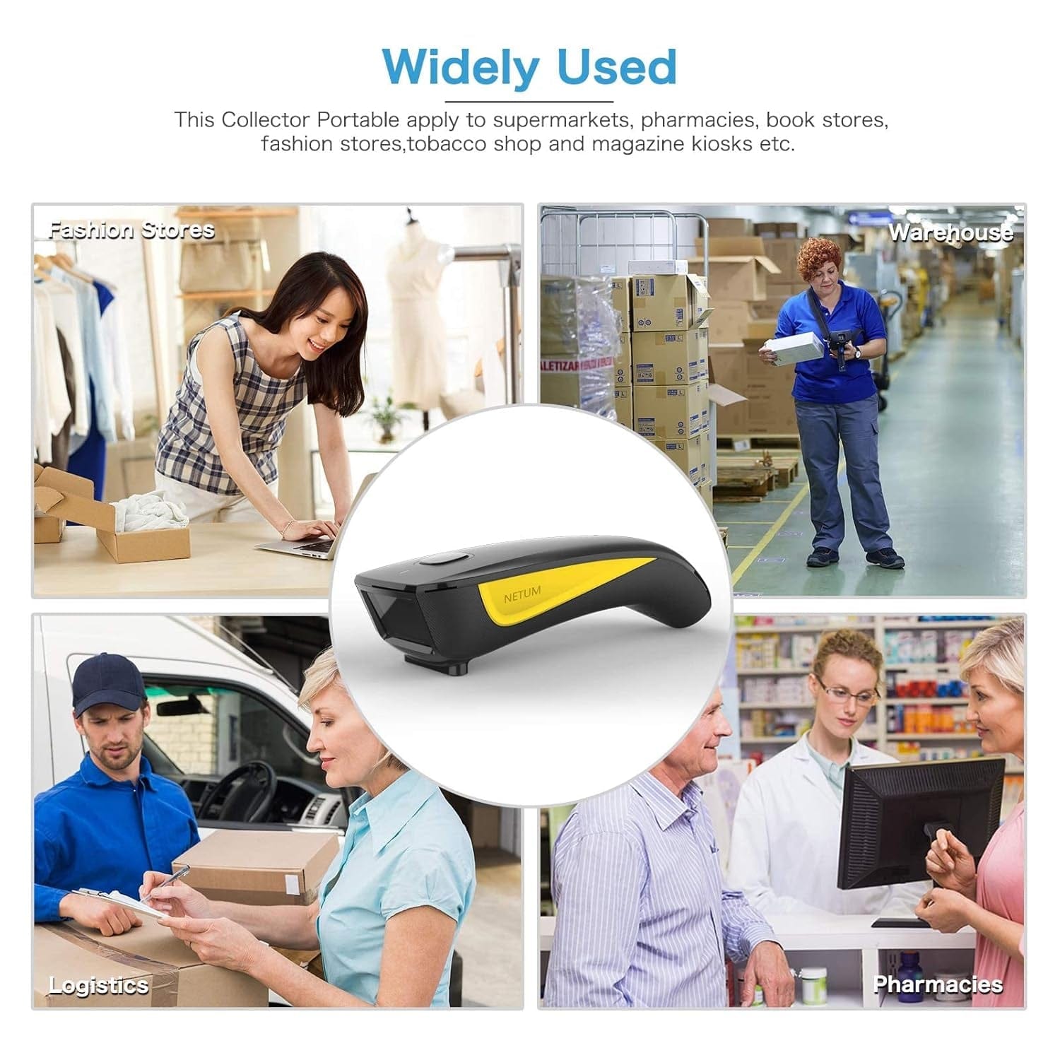 NETUM C750 Wireless Barcode Scanner Bluetooth Kompatibel Kleine Tasche USB 1D 2D QR Code Scanner Für Inventar, Barcode Image Reader Für Tablet Iphone Ipad Android Ios PC POS.