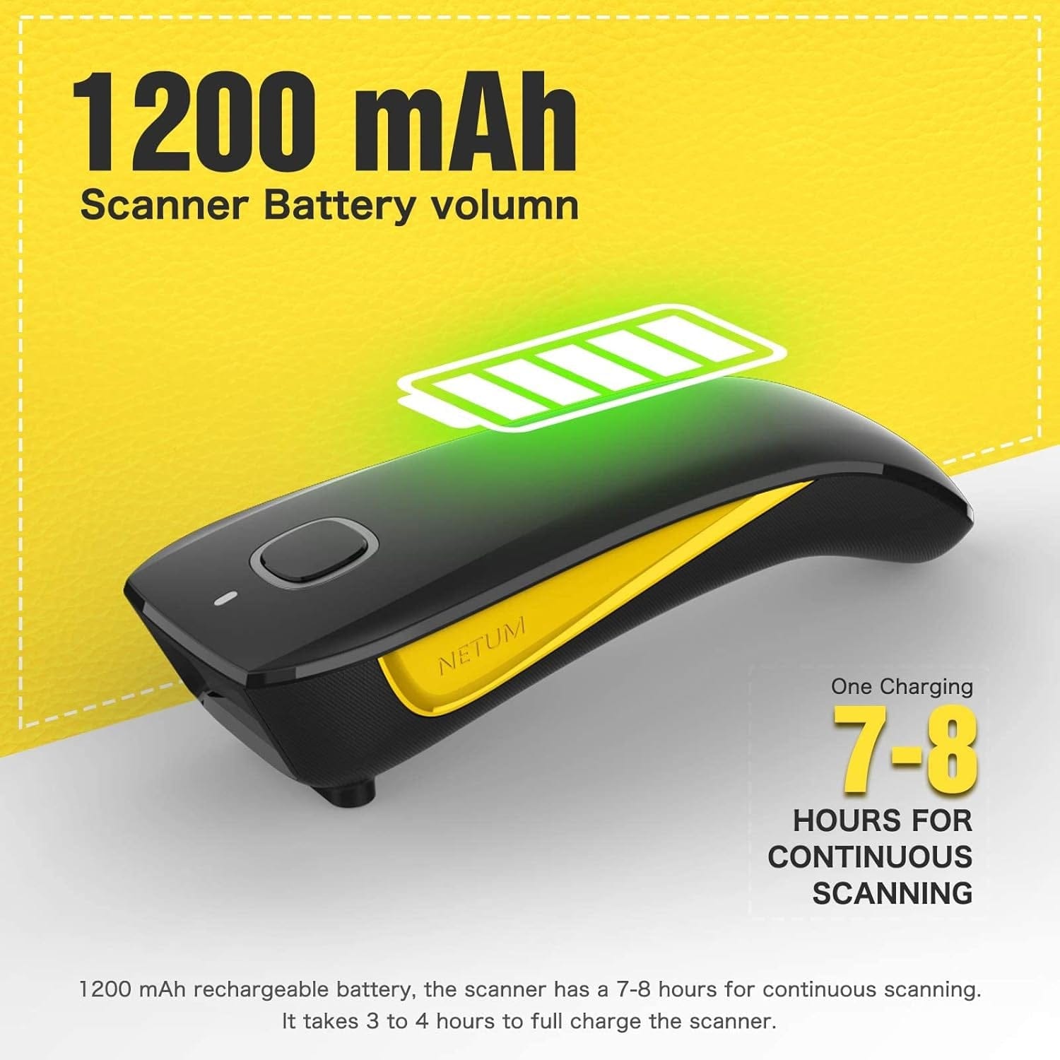 NETUM C750 Wireless Barcode Scanner Bluetooth Kompatibel Kleine Tasche USB 1D 2D QR Code Scanner Für Inventar, Barcode Image Reader Für Tablet Iphone Ipad Android Ios PC POS.