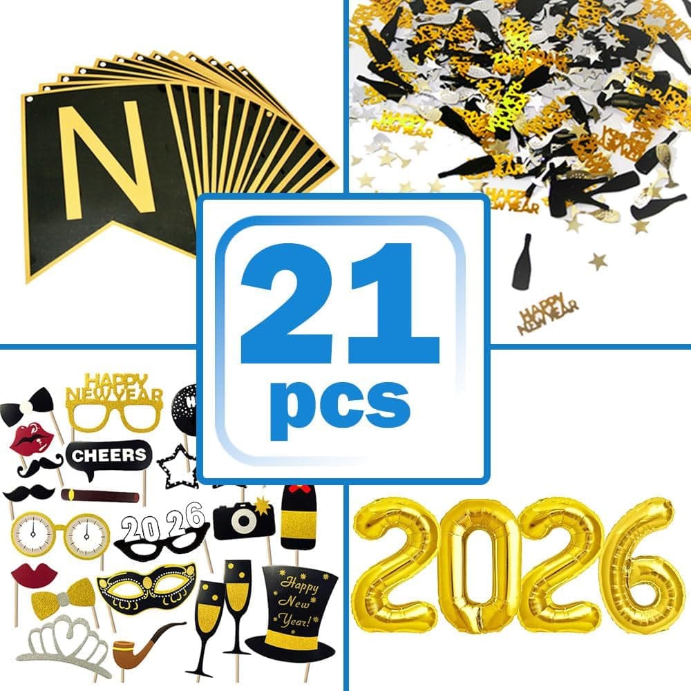New Year's Eve Party Decoration Set 2026