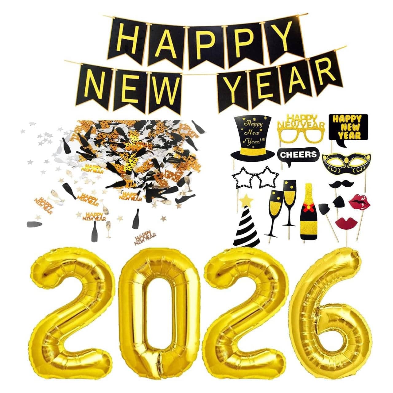 New Year's Eve Party Decoration Set 2026
