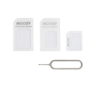 Noosa SIM Card Adapter Set + Key - White universal