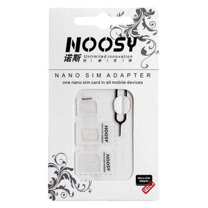 Noosa SIM Card Adapter Set + Key - White universal
