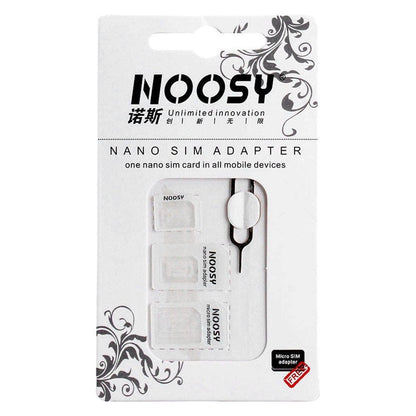 Noosa SIM Card Adapter Set + Key - White universal