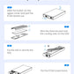 ORICO Dual M.2 Nvme SATA SSD Gehäuse, USB C Auf M2 Adapter Für M Key Pcie, B+M Key, B Key 2230/2242/2260/2280 M.2 Ssds, Werkzeuglose Aluminium M2 Docking Station Bis Zu 2X4Tb SSD- AM2-2S M.2 Nvme 10Gbps