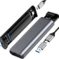 ORICO Dual M.2 Nvme SATA SSD Gehäuse, USB C Auf M2 Adapter Für M Key Pcie, B+M Key, B Key 2230/2242/2260/2280 M.2 Ssds, Werkzeuglose Aluminium M2 Docking Station Bis Zu 2X4Tb SSD- AM2-2S M.2 Nvme 10Gbps