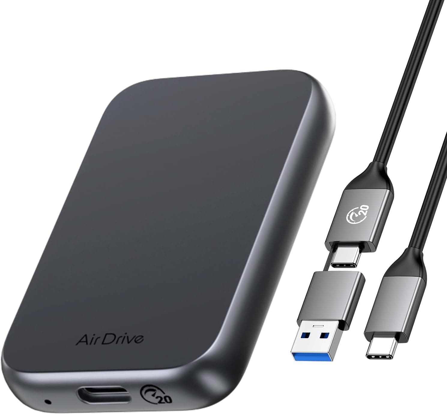 ORICO Extreme Portable SSD 2 TB Bis Zu 2000 Mb/S Lesen, 1800 Mb/S Schreiben, USB-C 3.2 Gen2, Tragbare Nvme SSD Für Iphone 15 Und Neuer, Mac, PC, Smartphone Und Spielkonsole - Z20 1Tb