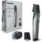 Panasonic ER-GK80-S503 Wiederaufladbarer Körperschneider Für Herren (Taschenform, I-Shaper, Edelstahl, Lange Akkulaufzeit, Zubehör Für Feine Zonen, 20 Längen, 2 Kämme Und Hülle), Schwarz Er-Gk80-S503 / Single