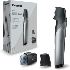 Panasonic ER-GK80-S503 Wiederaufladbarer Körperschneider Für Herren (Taschenform, I-Shaper, Edelstahl, Lange Akkulaufzeit, Zubehör Für Feine Zonen, 20 Längen, 2 Kämme Und Hülle), Schwarz Er-Gk80-S503 / Single
