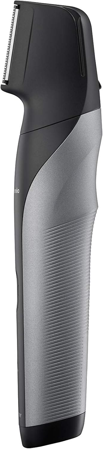 Panasonic ER-GK80-S503 Wiederaufladbarer Körperschneider Für Herren (Taschenform, I-Shaper, Edelstahl, Lange Akkulaufzeit, Zubehör Für Feine Zonen, 20 Längen, 2 Kämme Und Hülle), Schwarz Er-Gk80-S503 / Single