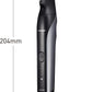 Panasonic ER-GK80-S503 Wiederaufladbarer Körperschneider Für Herren (Taschenform, I-Shaper, Edelstahl, Lange Akkulaufzeit, Zubehör Für Feine Zonen, 20 Längen, 2 Kämme Und Hülle), Schwarz Er-Gk80-S503 / Single