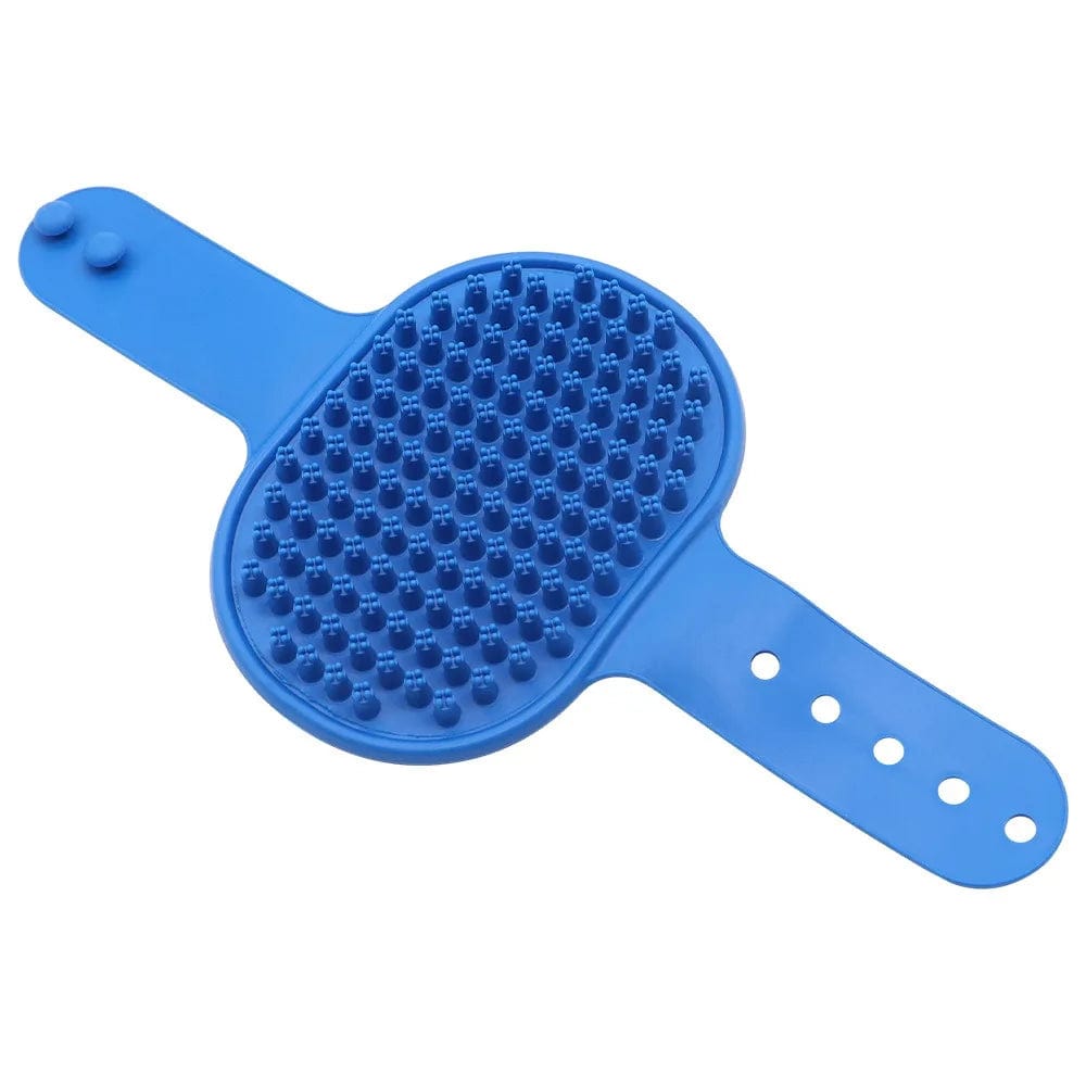 Pet Bath Brush | Soft Silicone Bathroom Comb Blue