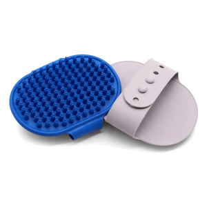 Pet Bath Brush | Soft Silicone Bathroom Comb Blue